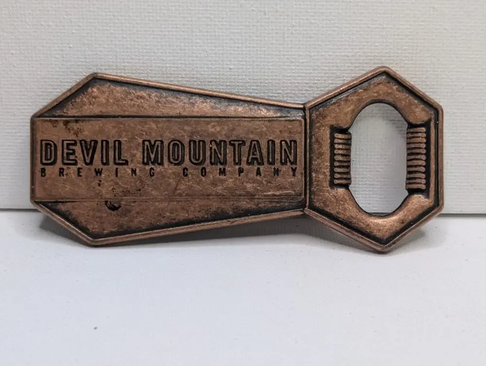 1999 Devil Mountain Brewing Company Bottle Opener Copper Tone Breweriana Canada